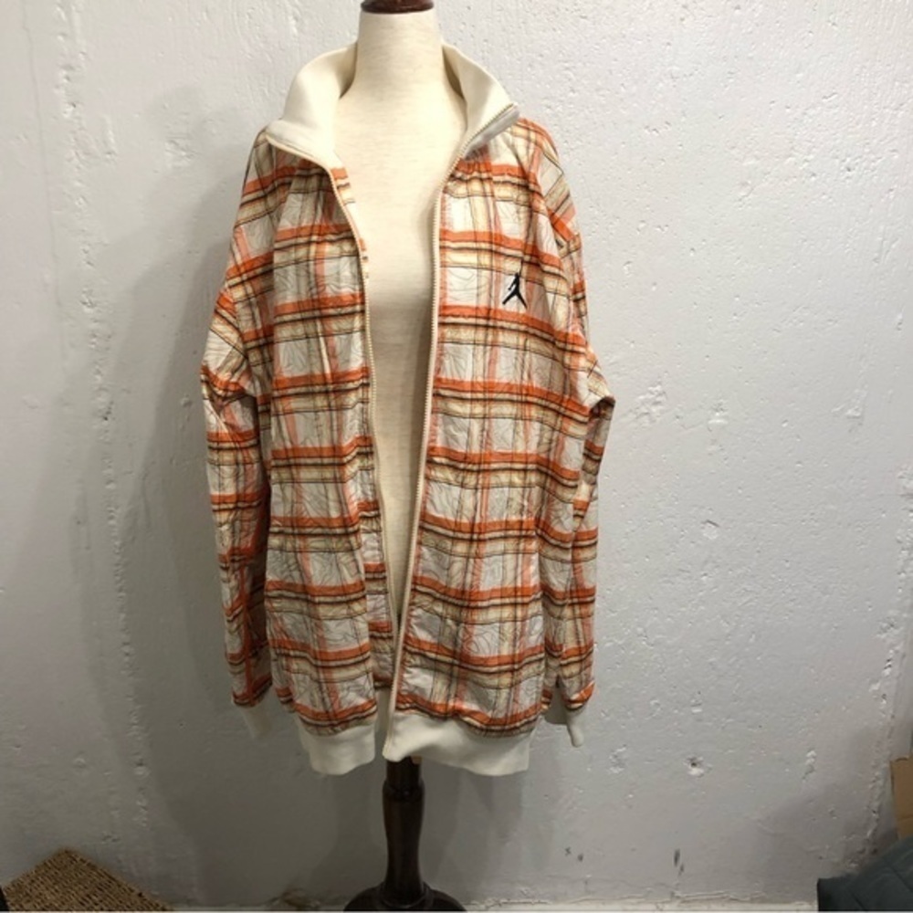 Nike air Jordan V 5‎ classic plaid fashion urban jacket XXLarge - Picture 2 of 13